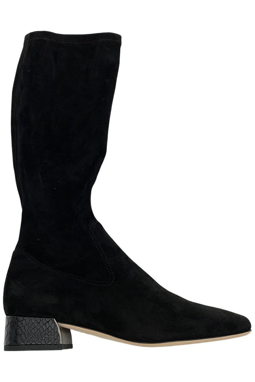 Donald Pliner Women's Dolores Medium Tall Boots Black Suede - Medium